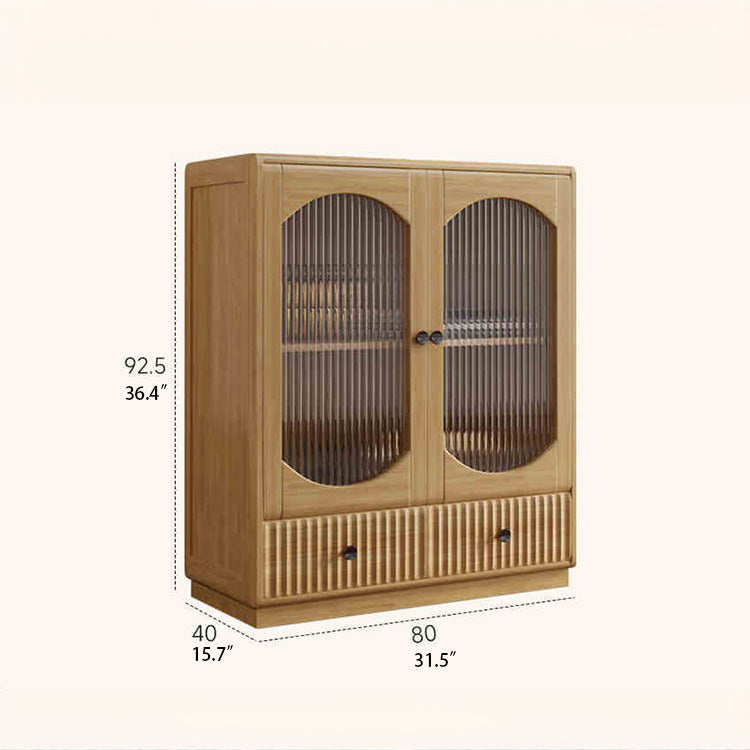 モダンデザイン多層板キャビネット ガラス&アルミニウム合金使用キャビネット収納 hlxl-4414