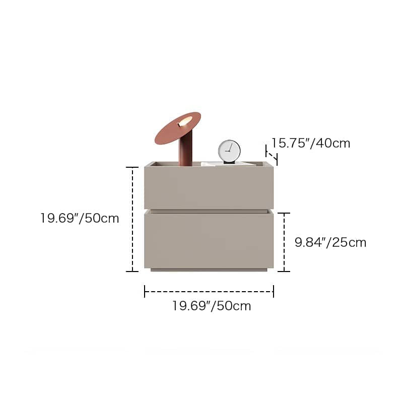 エレガントなデザインの多層板製ナイトテーブル|モダンなベッドサイド収納 hmq-1925