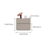 エレガントなデザインの多層板製ナイトテーブル|モダンなベッドサイド収納 hmq-1925