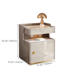 モダンなデザインが魅力!高級ガラス製ナイトテーブル hmq-1921