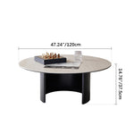 ラグジュアリーなリビングに最適!セラミックガラス製センターテーブル【高品質?スタイリッシュ】 fmus-4077