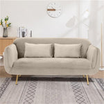 【高級木製エアレザーソファー】スタイリッシュなデザイン?快適な座り心地 qm-3