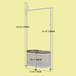 モダンなインテリアに合う多層板ハンガーラック|おしゃれな収納解決策 hsj-2250
