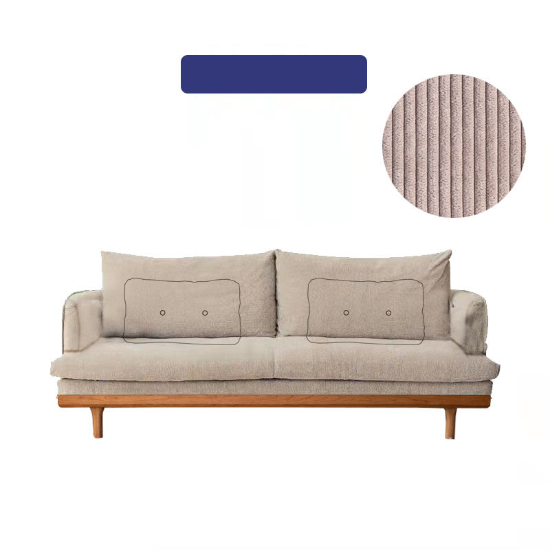 【高級チェリー材使用】ラグジュアリーソファー - パイン?グースダウン?シリコンフィルのコーデュロイデザイン fyx-825