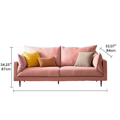 コンパクトソファー パイン材 ファブリック張り 快適シンプルーデザイン mr-159