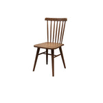 北欧風天然木ダイニングチェア 原木デザイン 牛角スタイル 背もたれ付き書斎椅子 fjnl-1595