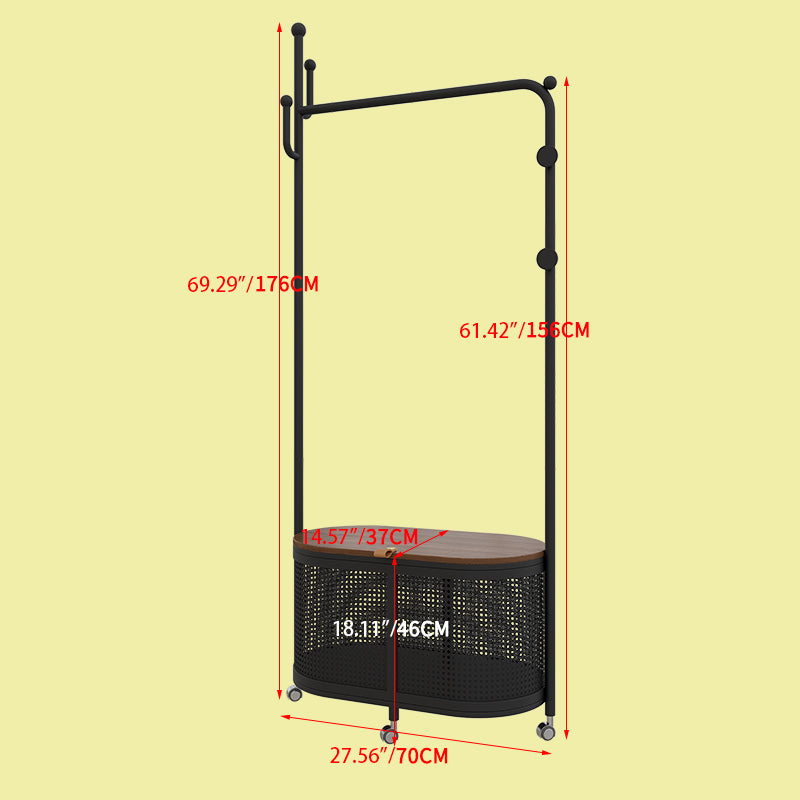 モダンなインテリアに合う多層板ハンガーラック|おしゃれな収納解決策 hsj-2250
