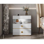 高級感溢れる無垢材とセラミックのナイトテーブル hmq-1923