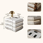 高級無垢材ナイトテーブル セラミック製 ランプ付き モダンデザイン ベッドサイドテーブル hmq-1934