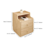 「パイン製ナイトテーブル - シンプルで機能的なベッドサイド家具」 hmq-1914