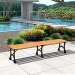 ガーデンベンチ ベンチ 木目調 アルミ ガーデンチェア アルミ製フレーム 長椅子 おしゃれ チェア ガーデン アウトドア zy-143