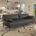 おしゃれなデザイン!木製&MDF素材の高品質フェイクレザーソファー fsmy-403