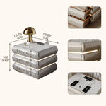 高級無垢材ナイトテーブル セラミック製 ランプ付き モダンデザイン ベッドサイドテーブル hmq-1934