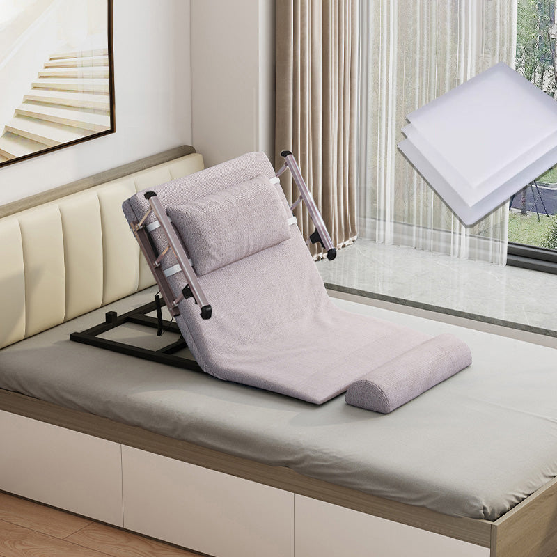 高級アルミニウム合金フレーム&綿麻仕上げベッド - 快適な睡眠をサポート foltm-1554