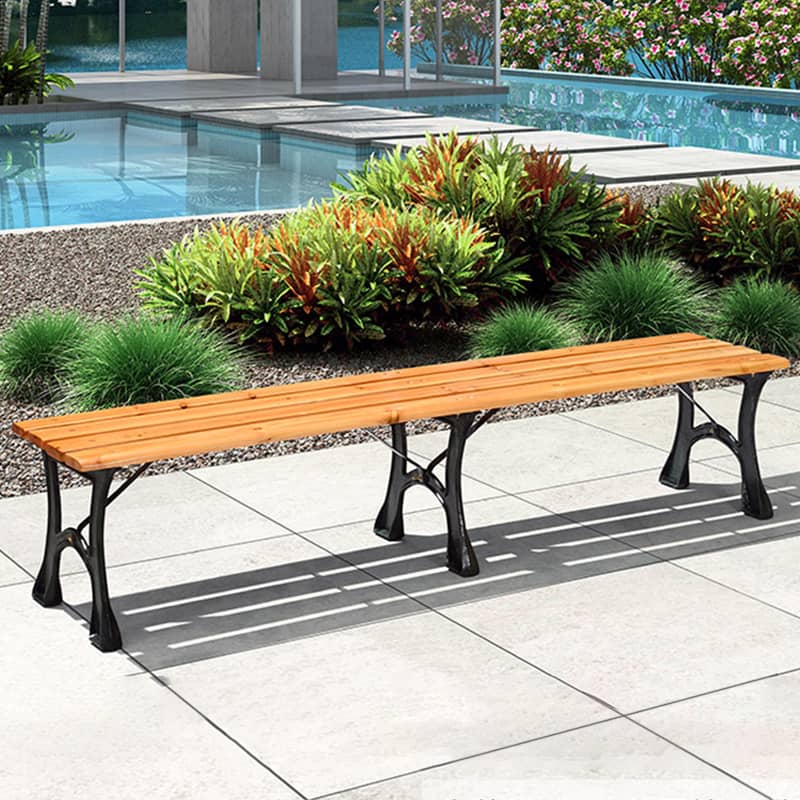 ガーデンベンチ ベンチ 木目調 アルミ ガーデンチェア アルミ製フレーム 長椅子 おしゃれ チェア ガーデン アウトドア zy-143