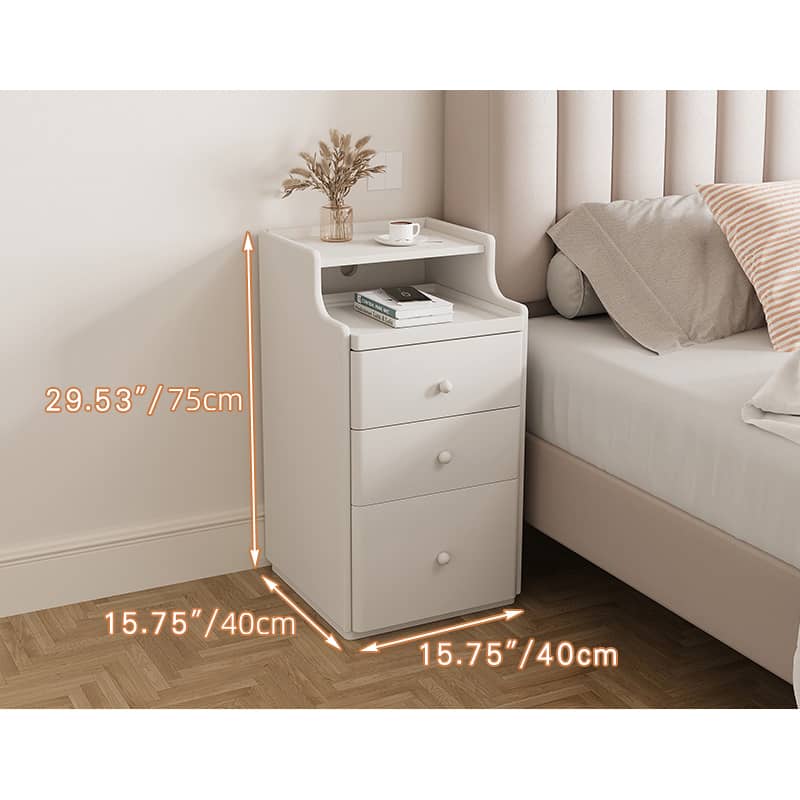 モダンデザインナイトテーブル | コンパクト収納サイドテーブル hmq-1916