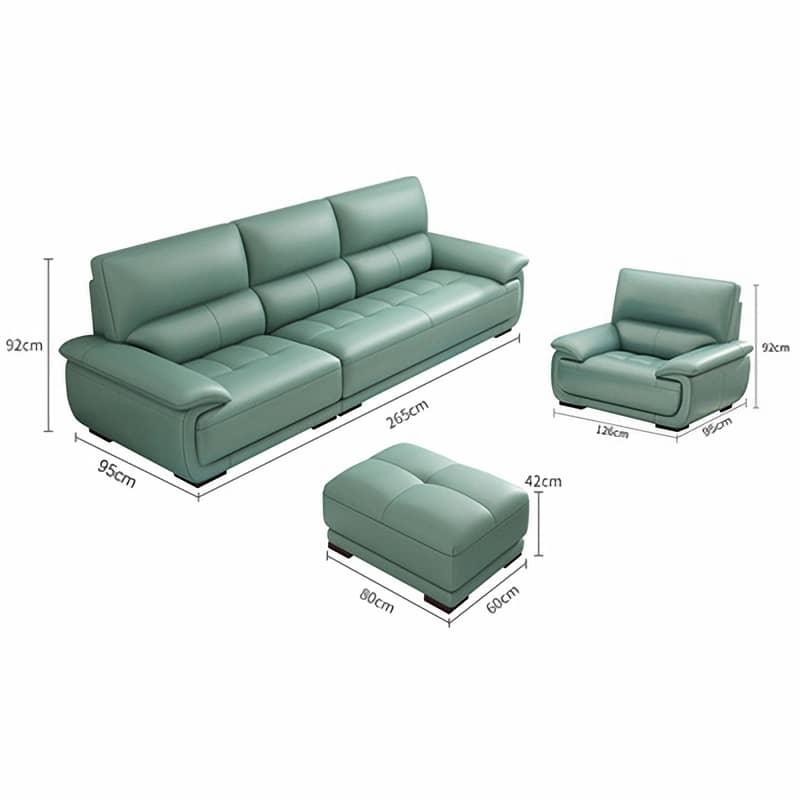 高級本革ラテックスパインソファー | 快適でスタイリッシュな合成皮革リビングソファ hxl-1267