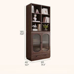 モダンデザイン多層板キャビネット ガラス&アルミニウム合金使用キャビネット収納 hlxl-4414