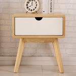 「パイン材使用の高品質ナイトテーブル - スタイリッシュで耐久性抜群!」 hglna-1456