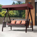 ブランコ スウィングベンチ 椅子 チェア 屋根付き シェード付き クッション付き ベンチ ガーデンファニチャー ガーデン スウィング zy-026