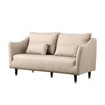 高品質木製フレーム&エアレザー製ソファー 快適な綿クッション搭載 qm-8