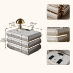 高級無垢材ナイトテーブル セラミック製 ランプ付き モダンデザイン ベッドサイドテーブル hmq-1934