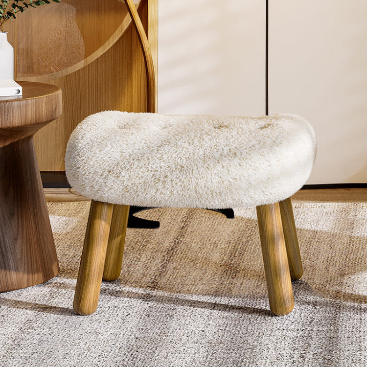 木製フレーム&シープボア素材の快適チェア – スタイリッシュでリラックスできる逸品 fsmy-400