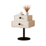 ナイトテーブル ベージュ ダークグレー ブルー ホワイト ライトグレー オレンジ マイクロファイバーレザー yk-14-nighttable