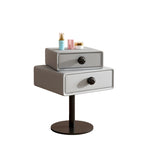 ナイトテーブル ベージュ ダークグレー ブルー ホワイト ライトグレー オレンジ マイクロファイバーレザー yk-14-nighttable