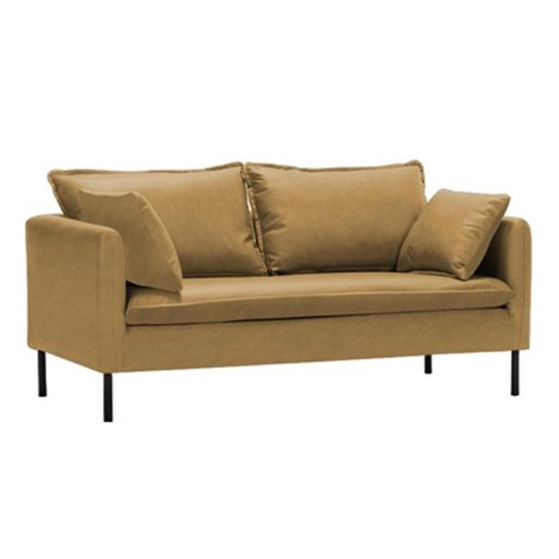 高品質木製エアレザーと綿のソファー - 快適さとスタイルを両立 qm-5