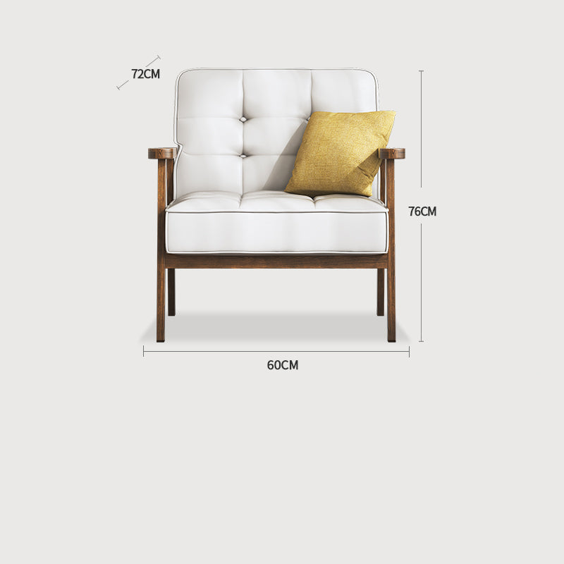 アッシュ材&合成皮革 高級ソファー - おしゃれで快適なリビングの主役 fcp-1304