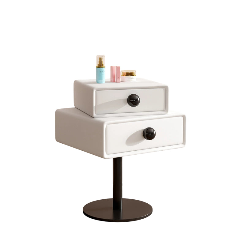 ナイトテーブル ベージュ ダークグレー ブルー ホワイト ライトグレー オレンジ マイクロファイバーレザー yk-14-nighttable