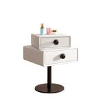 ナイトテーブル ベージュ ダークグレー ブルー ホワイト ライトグレー オレンジ マイクロファイバーレザー yk-14-nighttable