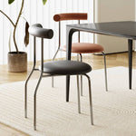 【高級感】PUレザー&ステンレス製チェア │ デザイン性と快適さの融合 yw-173