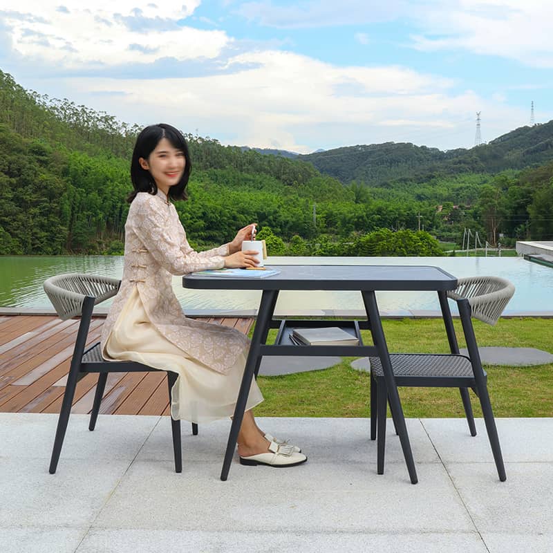 ガーデンテーブル 3点セット ガーデンチェア ガーデンファニチャー 椅子 コンパクト ガーデニング ベランダ おしゃれ 室内 zy-041