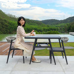 ガーデンテーブル 3点セット ガーデンチェア ガーデンファニチャー 椅子 コンパクト ガーデニング ベランダ おしゃれ 室内 zy-041