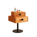 ナイトテーブル ベージュ ダークグレー ブルー ホワイト ライトグレー オレンジ マイクロファイバーレザー yk-14-nighttable