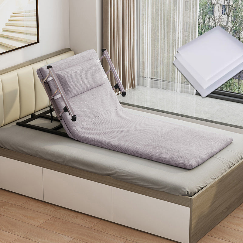 高級アルミニウム合金フレーム&綿麻仕上げベッド - 快適な睡眠をサポート foltm-1554