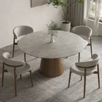 セラミック天板丸ダイニングテーブル アッシュ無垢材 ホワイト sm-315