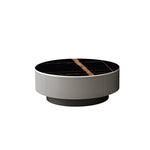 センターテーブル おしゃれ 円形 セラミック天板 エコ木材脚部 2点セット 幅80cm 大テーブル 幅40cm 小テーブル 北欧風 モダン リビング カフェ風 1人用 2人用 コンパクト 省スペース fel-1961