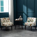 ソファー 花柄ーブルー 幾何柄 オーク材 パイン材 綿麻生地 dlo-008-sofa