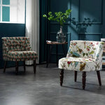 ソファー 花柄ーブルー 幾何柄 オーク材 パイン材 綿麻生地 dlo-008-sofa