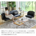 ソファー ブラック オレンジ グリーン 合成皮革 スチール シリコンフィル 天然木 dlo-020