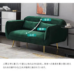 ソファー ダークグリーン イエロー ライトグレー ライトブルー ピンク ベルベット スチール シリコンフィル 天然木 dlo-029