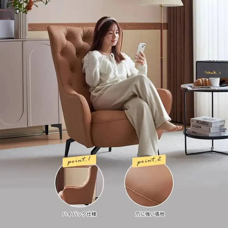 ソファー グレー オレンジ ライトブラウン ベージュ エアレザー シリコンフィル 天然木 dlo-033