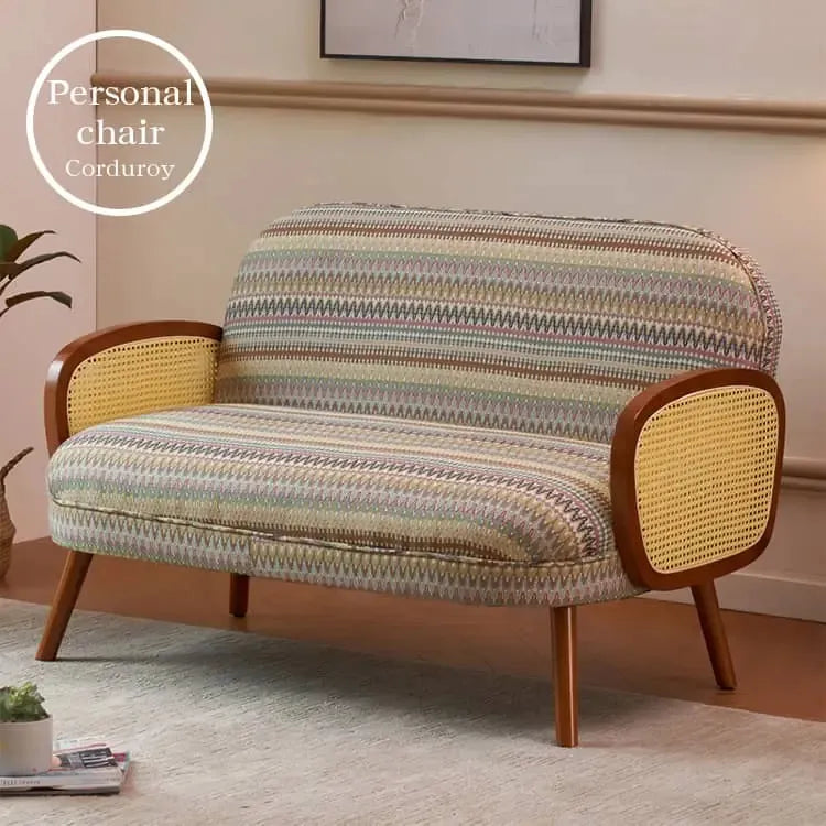 ソファー ストライブ ホワイト グリーン オレンジ グレー ブルー ファブリック 天然木 ラムフリース コーデュロイ dlo-043