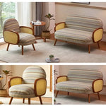 ソファー ストライブ ホワイト グリーン オレンジ グレー ブルー ファブリック 天然木 ラムフリース コーデュロイ dlo-043