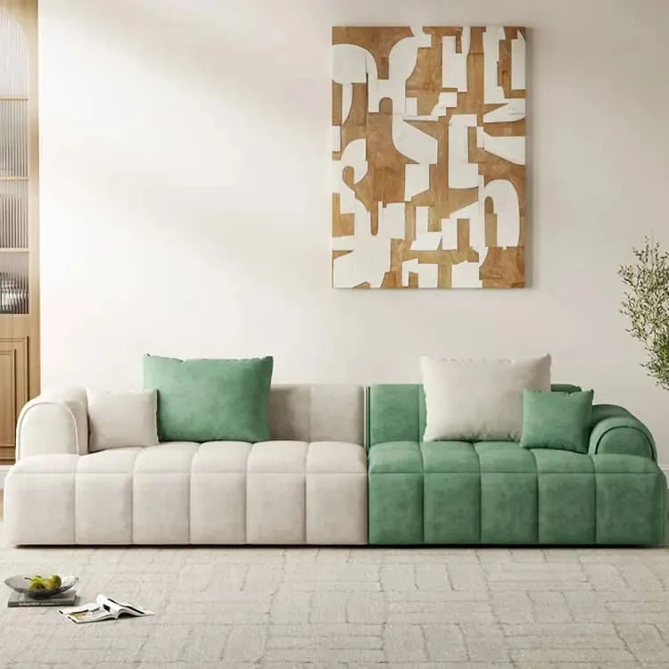 ソファー グリーン ベージュ グレー イエロー オレンジ ベージュ+グリーン ベージュ+ベージュ ベージュ+グレー ベージュ+イエロー ベルベット パイン材 dlo-045-sofa