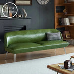 ソファー グリーン オレンジ ブラック 天然木 合成皮革 スチール dlo-059