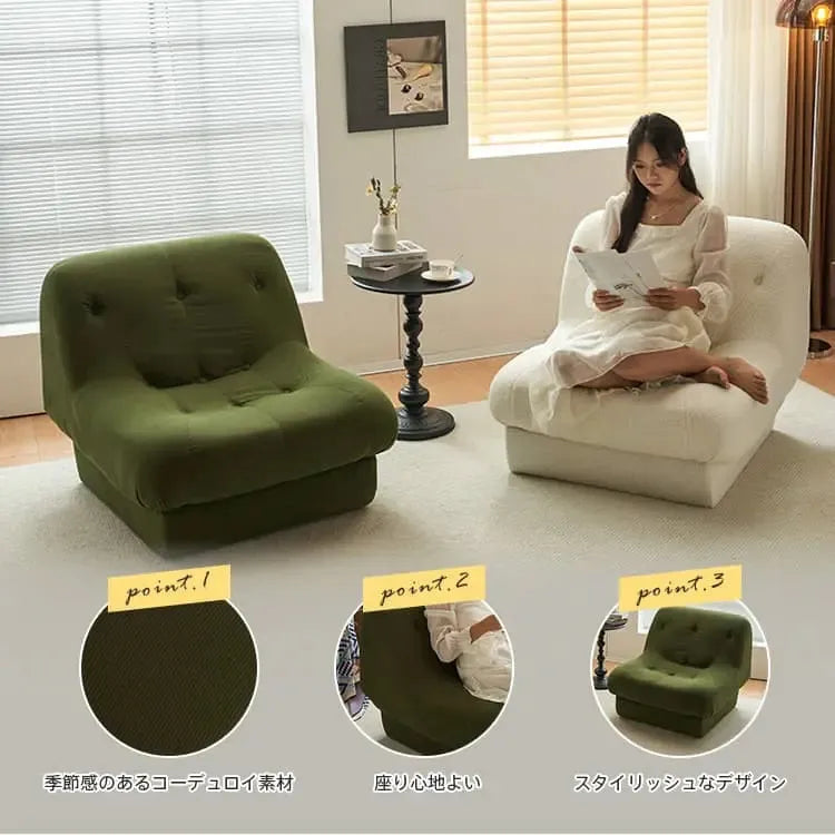 ソファー グリーン カーキ ブラウン グレー ブラック コーデュロイ 天然木 dlo-060-sofa